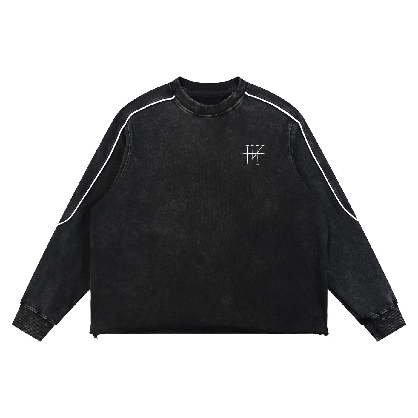Hvsh ii,HVSH II,long sleave,contrast,black shirt,minimalist,streetwear,fashion,street fashion