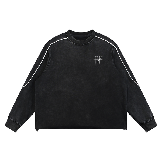 Hvsh ii,HVSH II,long sleave,contrast,black shirt,minimalist,streetwear,fashion,street fashion