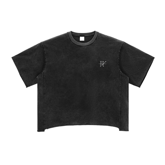 HVSH FIVE,RAW EDGE,Tee shirt,boxy shirt,Box Tee,Minimalist Fashion,HVSH,Summer ,Short Sleeve ,Streetwear
