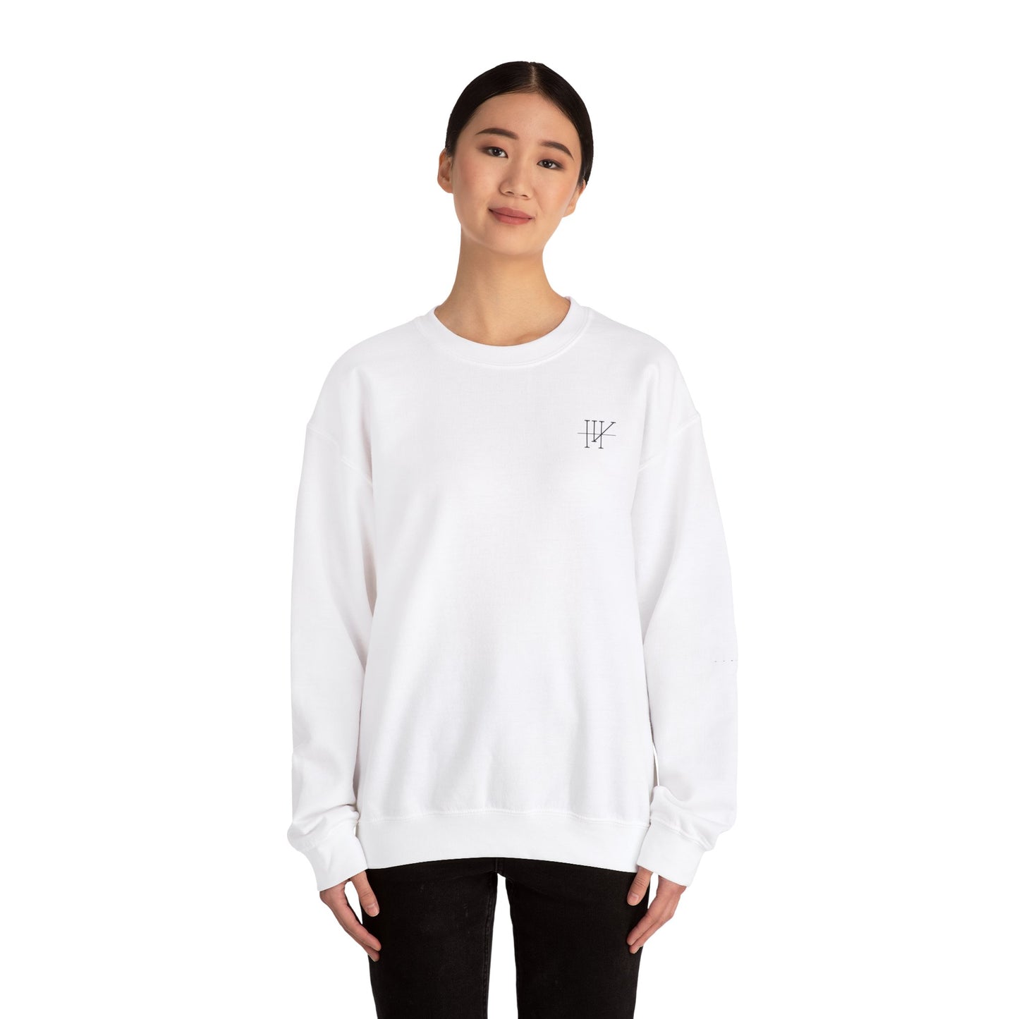 Logo Print Heavy Blend Crewneck Sweatshirt