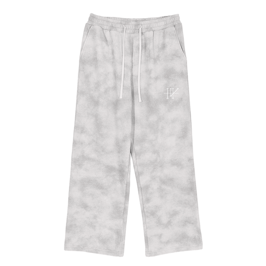 Logo Print Dirty Washed Fleece Sweatpants