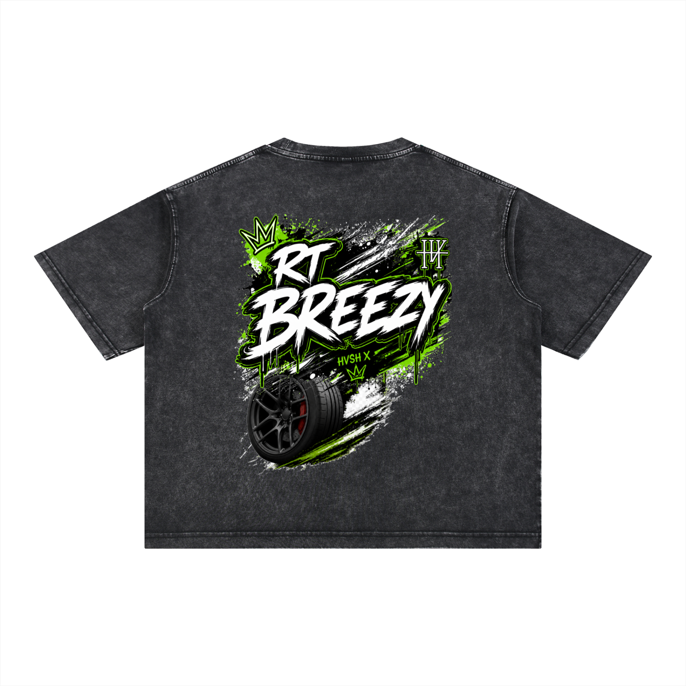 Hvsh x ,Hvshfive,Summer tee shirt,Tee shirt,Collab,RT BREEZY,Hvsh x rt breezy,Hvsh,Washed tee,Short sleeve tee